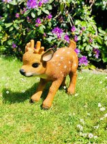 Bambi 38 cm - hert - hertje - ree - rendier - jong - polyester - polyresin - polystone - hoogkwalitatieve kunststof - decoratiefiguur - interieur - accessoire - voor binnen - voor