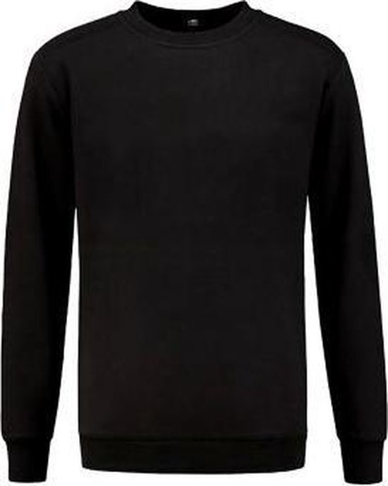 REWAGE Sweater Premium Heavy Kwaliteit - Heren - Zwart - L