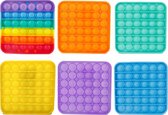 Pop it Fidget toy | De Fidget toy om van je stress af te komen! | Wasbaar | Lichtgewicht | BPA vrij | Vierkant