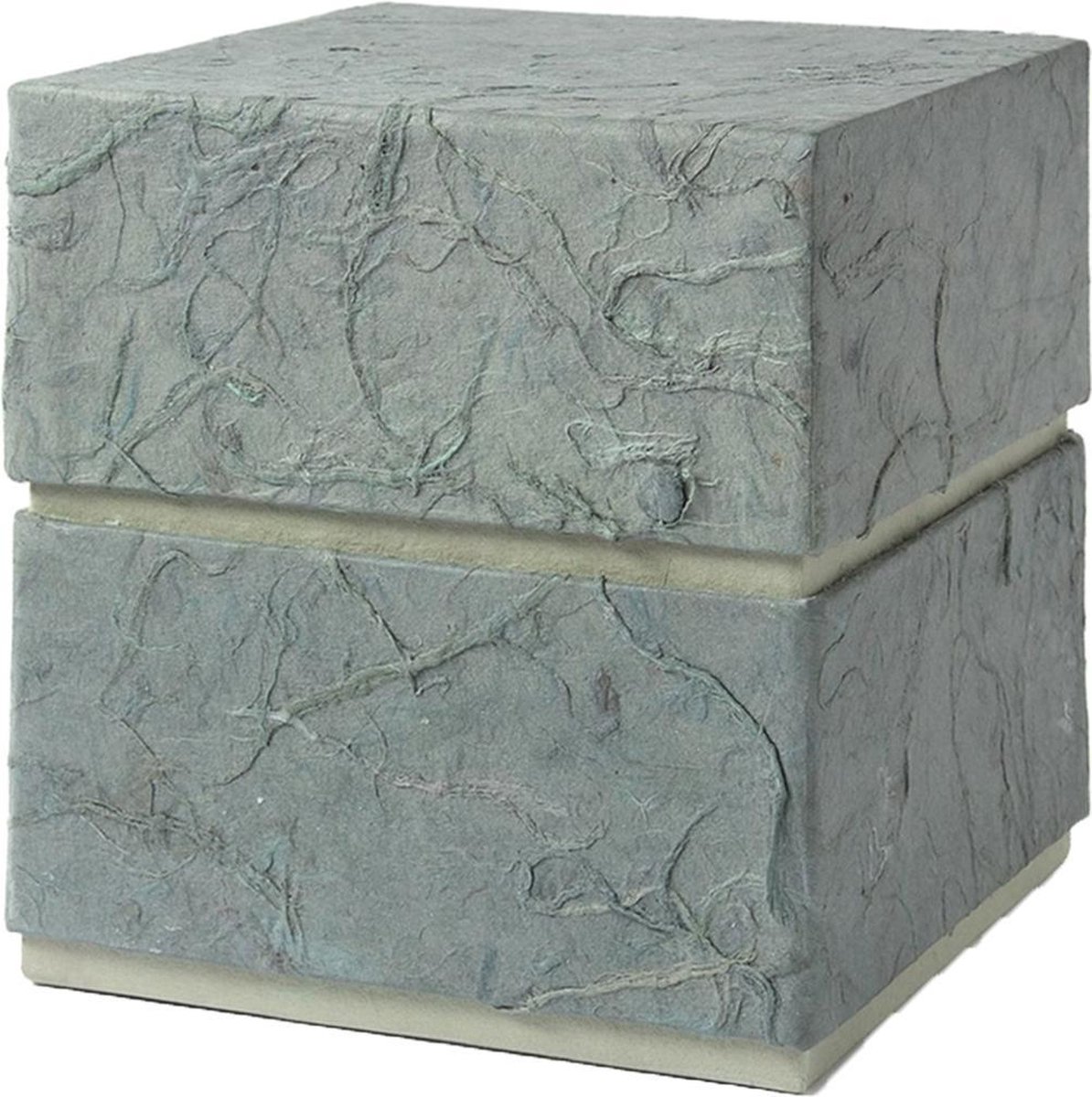 Biologisch afbreekbare urn, Kubusvorm, 19,3 x 18,5x18,5 cm, houtkleur
