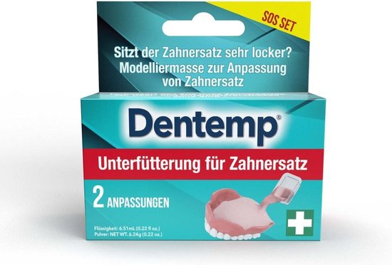 Dentemp Reliner - Zelf Je Kunstgebit Opnieuw Passend Maken - prothese aanpassen bol.com