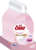 Le Chat Wool & Delicate Gel - Vloeibaar Wasmiddel - Voordeelverpakking - 8x25 wasbeurten