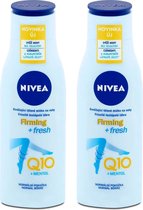 Nivea Q10 +Menthol Fresh Effect Verstevigend - Voordeelverpakking  2 x 200 ml