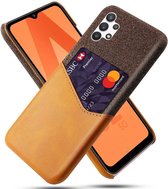 Samsung Galaxy A32 5G Hoesje met Kaartsleuf Back Cover Oranje