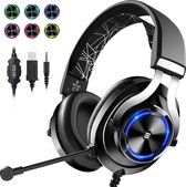 EKSA Gaming Headset E3000 PS4/Xbox One met ruisonderdrukkende microfoon, LED-licht en surround sound