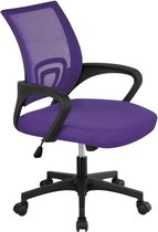 Mesh Bureaustoel - Ergonomisch Bureaustoel - Comfortabel model - Kantelbare rugleuning - LilaKantoorstoel -
