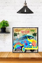 3d Hout Retro Poster Don't Forget to Smile