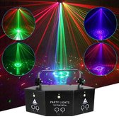 Glarity Discolamp - Feestlamp Met Lasers - Festival - RGB Party light - Stroboscoop - Portable Lichtshow - LED Projector Feestverlichting - Met Afstandsbediening