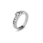 Silventi 943282915-56 Zilveren Ring - Dames - Zirkonia - 5 mm - Maat 56 - Rhodium - Zilver