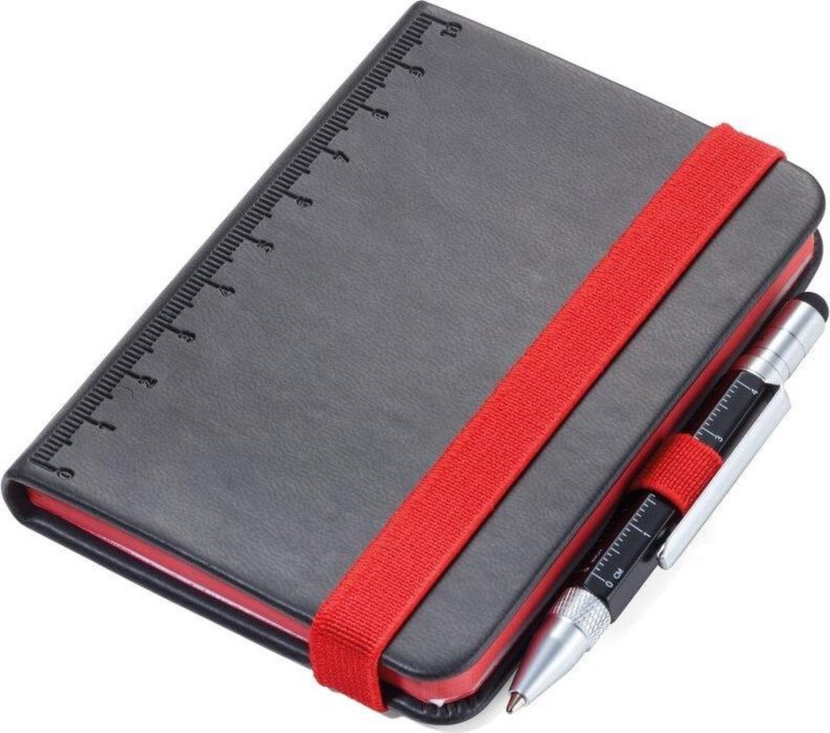 Troika LILIPAD + LILIPUT Notitieblok A7 met pen (zwart/rood)