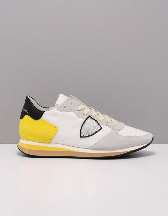 Philippe Model tzld-tropez sneakers dames wit ws10 blanc-jaune suede 38 |  bol.com