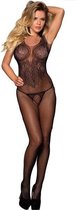 Paris Hollywood H3245 - Erotische Catsuit - Zwart - One Size