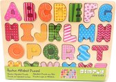 Houten Puzzel Alfabet - 26 Stukjes - Simply for Kids