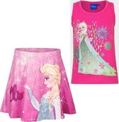 Disney Frozen set - shirt+rok - roze - maat 110 (5 jaar)