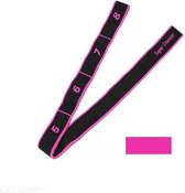 Fitness Yoga Pilates elastische weerstandsband met nummers slijtvast extra stevig