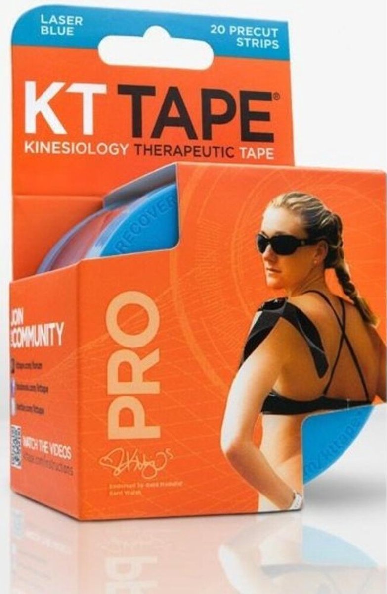 KT Tape PRO - Kinesio Sporttape - Voorgesneden 5cm x 25cm strips - Laser  Blue | bol.com