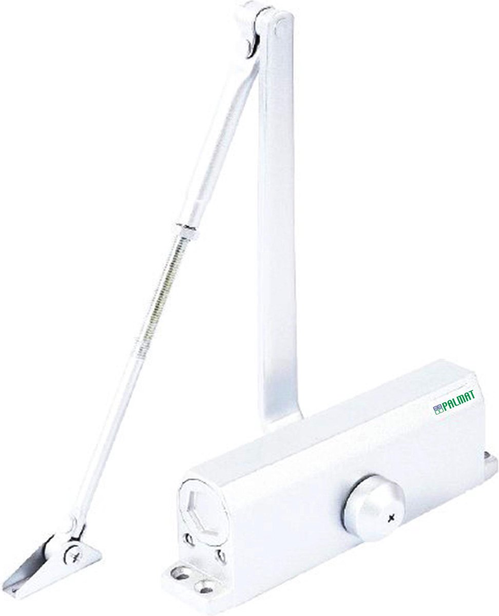 PALMAT Hydraulische deurdranger - Deursluiter voor binnen - 40 t/m 65 kg - Wit