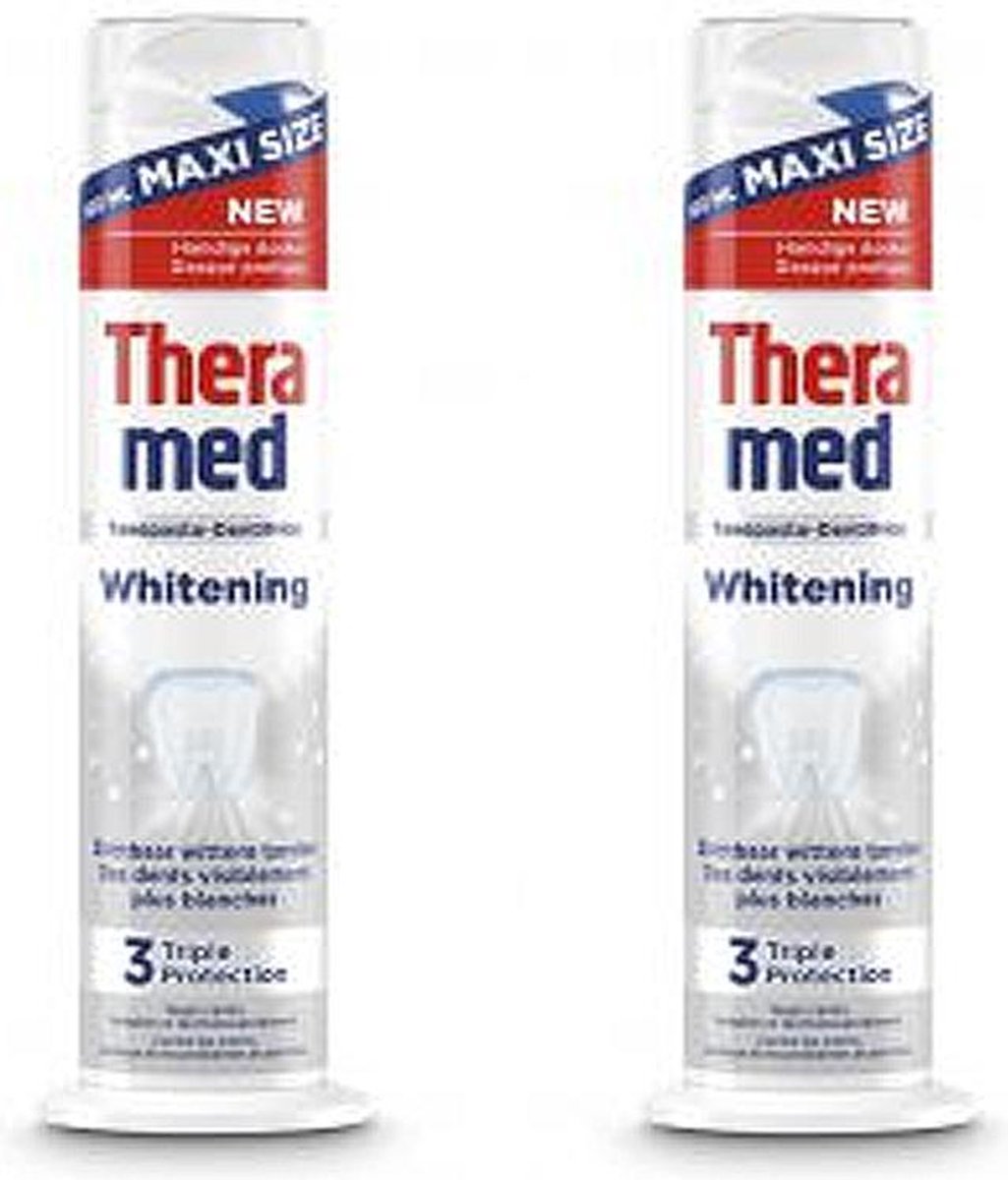 Theramed Tandpasta Whitening 3 Triple Protection Voordeelbox 2 x 100 ml