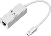 BrightNerd USB-C naar Ethernet - Internet LAN Netwerk Adapter - Netwerk Kabel met RJ45 Poort - Compatible met Apple Macbook Pro / Air / iMac / Mac Mini / Windows Surface / Google C
