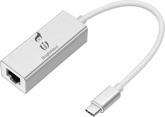 George Bernard koud ongebruikt BrightNerd USB-C naar Ethernet - Internet LAN Netwerk Adapter - Netwerk  Kabel met RJ45... | bol.com