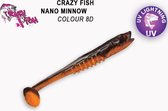 Crazy Fish Nano Minnow - 9 cm - 8d - orange coffee