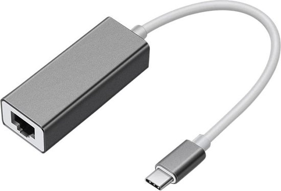 groet pepermunt gras Netwerkadapter USB C naar RJ45 Space Grey - USB 3.0 - Max. 100 Mbps - Space  grey - USB... | bol.com