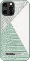 iDeal of Sweden Fashion Case Atelier voor iPhone 12/12 Pro Palladian Mint Snake