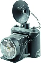 Tafelklok metaal camera - foto's - fotocamera - klok