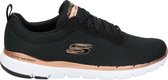 Skechers Flex Appeal 3.0-First Insight Dames Sneakers - Black/Rose Gold - Maat 36