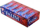 Falim Aardbeien Smaak kauwgum 20x5 stuks (100 stuks Suikervrije Falim Aardbeien Kauwgom)