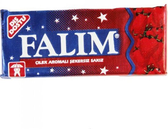 Falim Chewing Gum Fraise - 100 Pièces