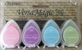 VersaMagic Dew Drop Pretty Pastel - set van 4 dewdrops - pixie dust, spring pansy, sea breeze, aloe vera