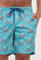 Woody zwemshort jongens/heren - groen - octopus all-over print - 211-1-ZWW-W/929 - maat M