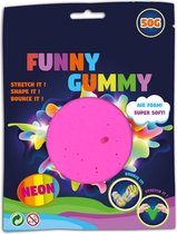 Funny Gummy | Johntoy | Air Foam Clay | Neon | 50 Gram | Roze
