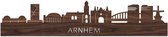 Skyline Arnhem Notenhout - 120 cm - Woondecoratie - Wanddecoratie - Meer steden beschikbaar - Woonkamer idee - City Art - Steden kunst - Cadeau voor hem - Cadeau voor haar - Jubileum - Trouwerij - WoodWideCities