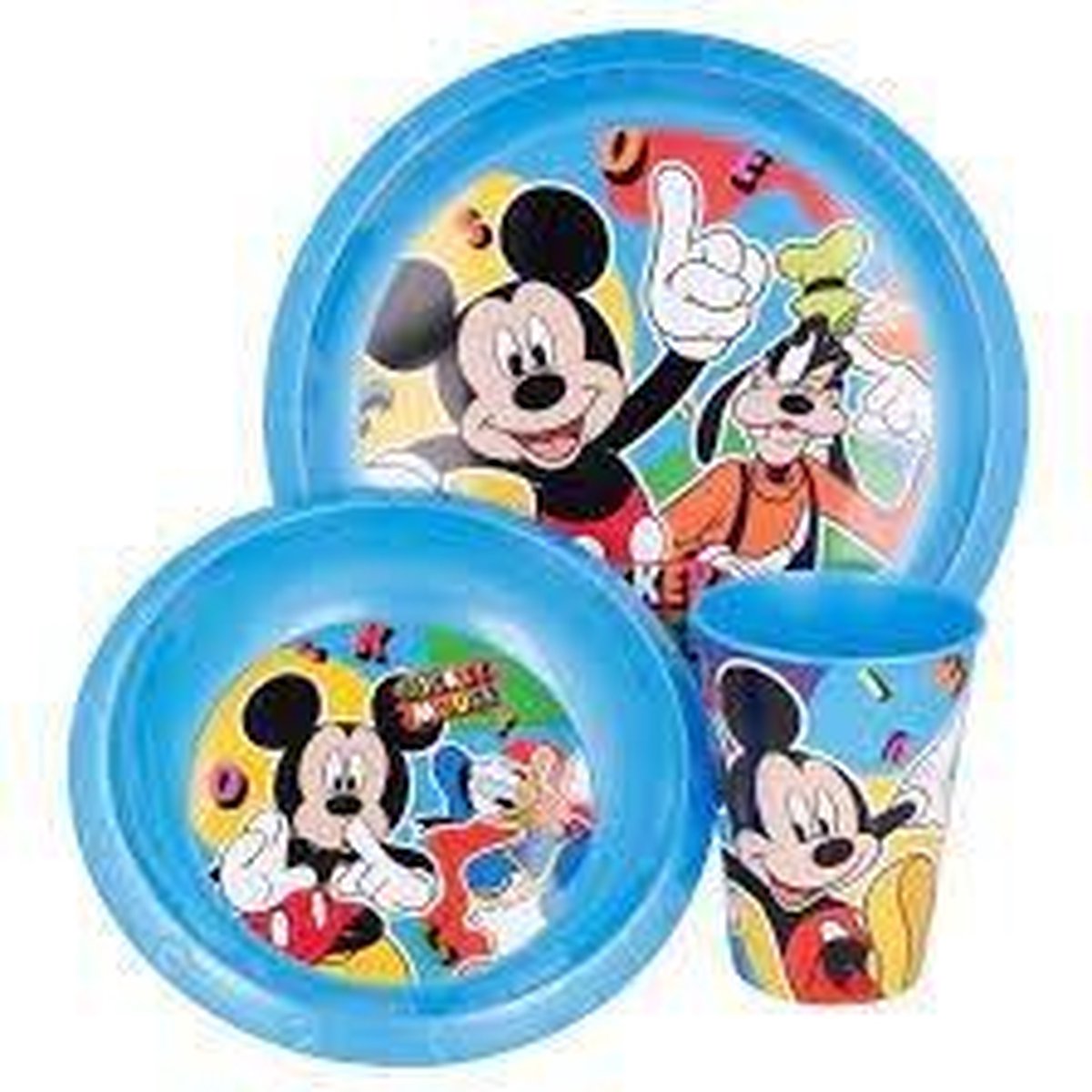 Mickey Mouse kinderservies - 3 delig - Mickey Donald en Pluto servies