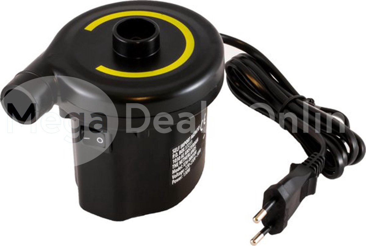 REDCLIFFS Elektrische pomp luchtbed/zwembad - 220-230 Volt - 130W -Luchtbedpomp - Opblaas Pomp