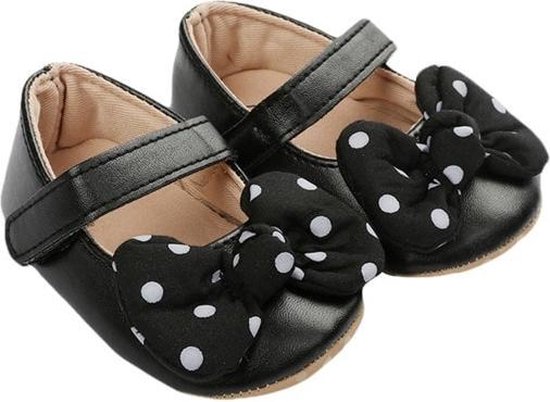 Ballerinas- Meisjes schoenen - Babyschoenen - Baby schoentjes Meisje - Zomer - Zwart - Maat 21 - 12-15 maanden