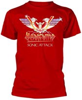 Hawkwind Heren Tshirt -S- Sonic Attack Rood