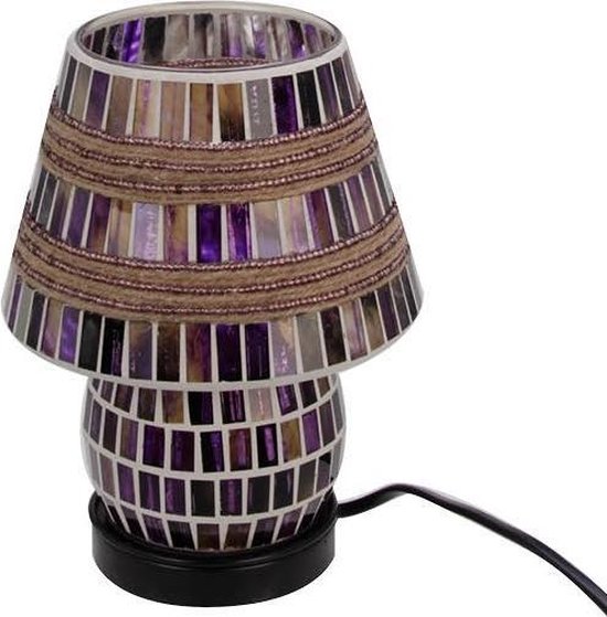 solar lamp craquelé - glass ball - zonne-energie - glazen - led verlichting - 38 cm