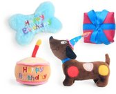 RelaxPets - AFP - Birthday Treasure Box - Honden Verjaardag speeltjes - 24 Speeltjes in een Doos