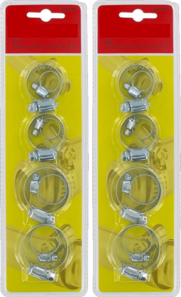 Deal Tools Home And Garden Hoogwaardig Slangenklemmen Set - 11-38 mm - 16 Delig