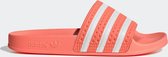 adidas Adilette W Dames Slippers - Semi Flash Orange/Ftwr White/Semi Flash Orange - Maat 36 2/3