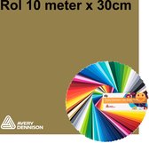 10 meter Avery snijfolie kleur 547 Gold Matt voor Silhouette Cameo, brother en andere 30cm snij plotters