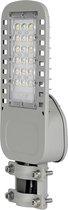 SAMSUNG - LED Straatlamp Slim - Nicron Unato - 30W - Natuurlijk Wit 4000K - Waterdicht IP65 - Mat Grijs - Aluminium