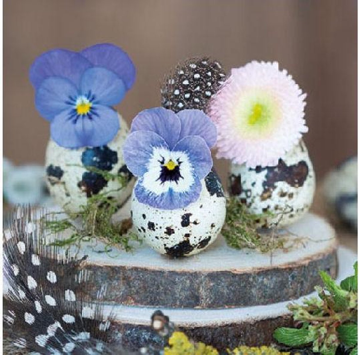 Ambiente - Servetten - Flower in Eggs - 33 x 33 cm - Pasen - Voorjaar