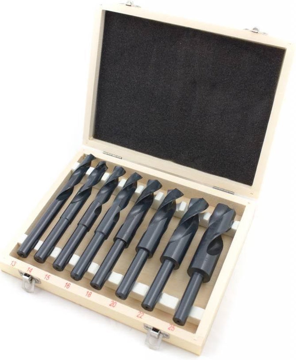 BGS HSS-borenset - 13 t/m 25 mm - 8 delig