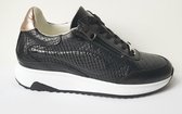 Bridge Footwear Dames sneaker zwart croco maat 42