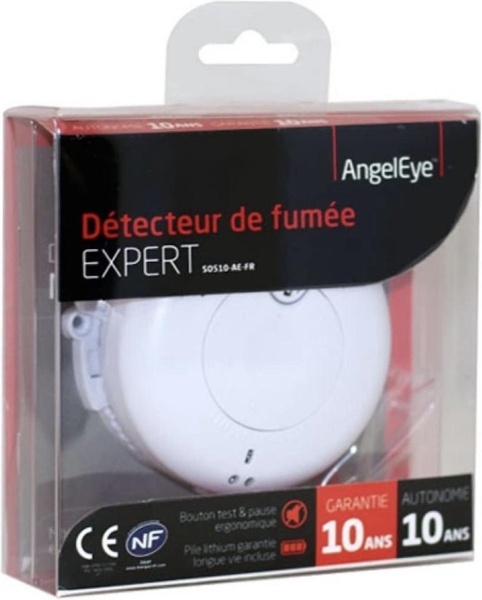 Détecteur de fumée AngelEye AE-6620-EUR batterie de 10 ans