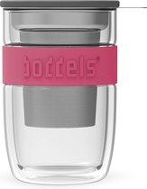 Boddels SEEV dubbelwandig theeglas - 38 cl - Framboos